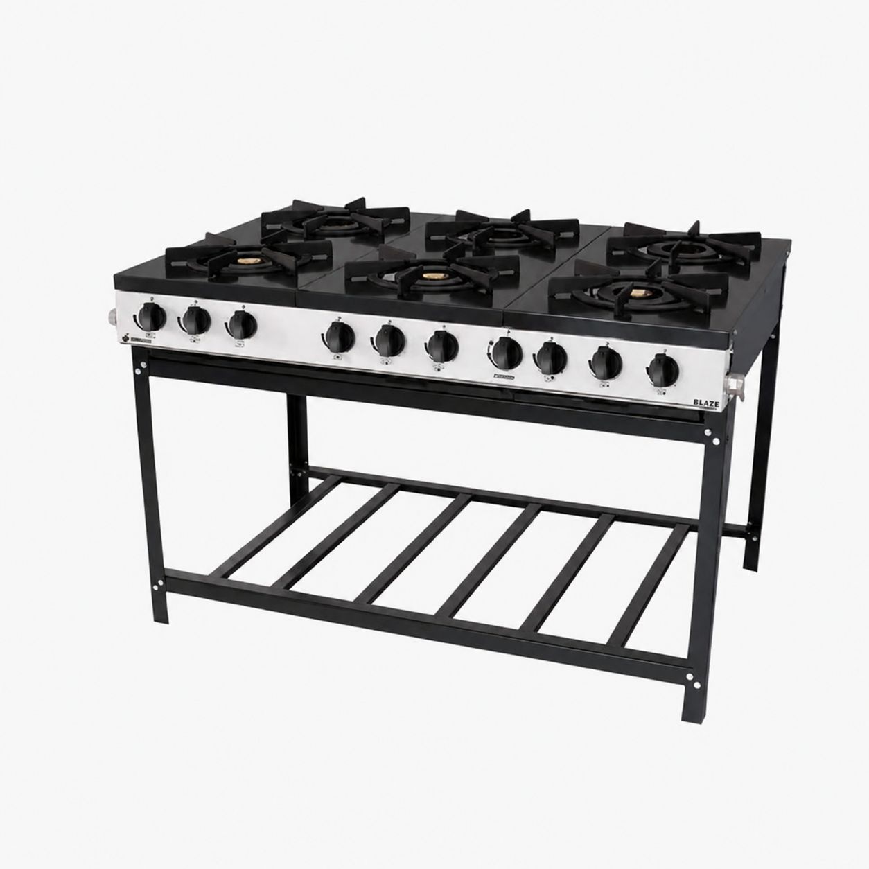 Cocina a gas de 6 quemadores sin Horno