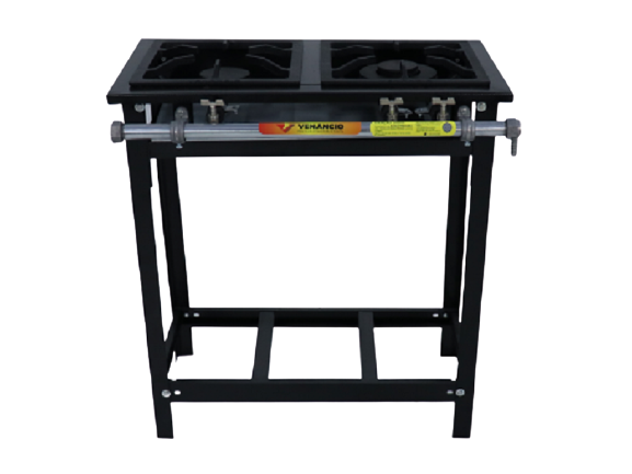 Cocina Industrial a gas de 2 quemadores