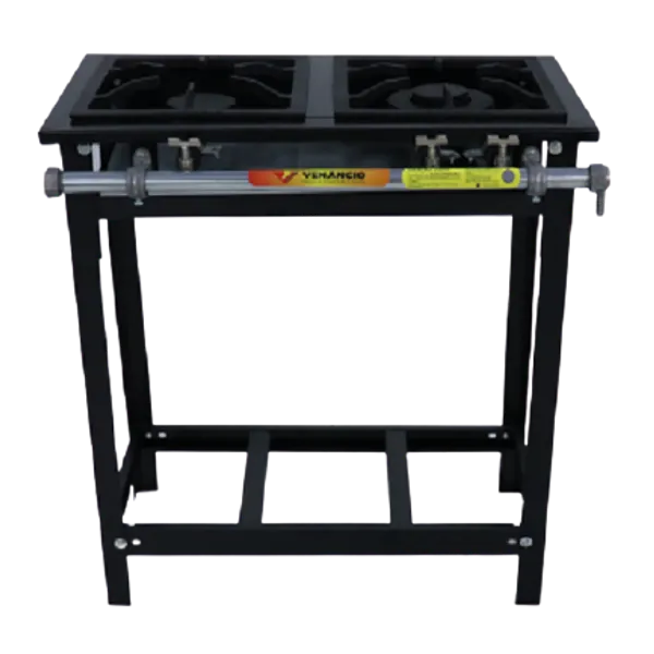 Cocina Industrial a gas de 2 quemadores