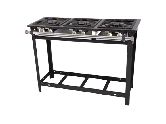 Cocina Industrial a gas de 3 Quemadores