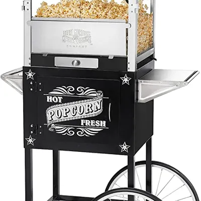 Maquina de palomitas de 12 oz de carrito