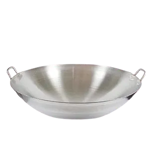 Wok chino o paila de 34 cm en acero inoxidable