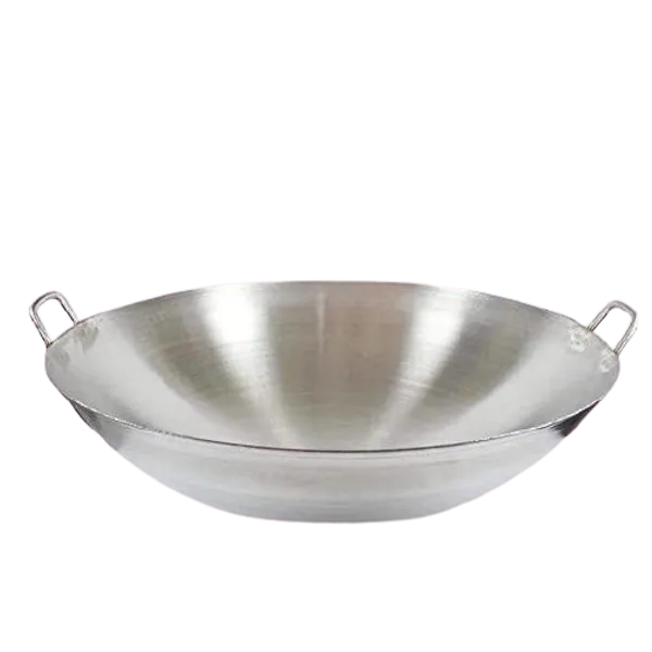 Wok chino o paila de 38 cm en acero inoxidable