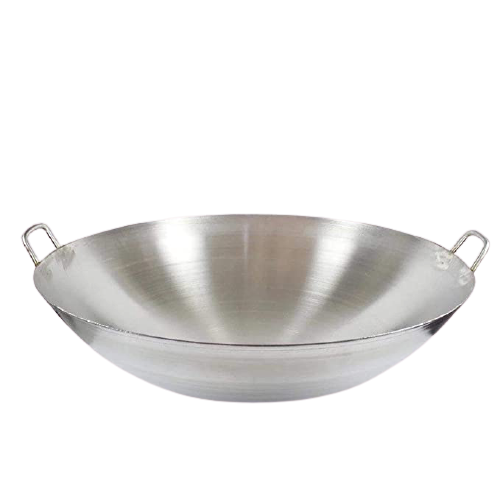 Wok de acero inoxidable o paila de 55 cm