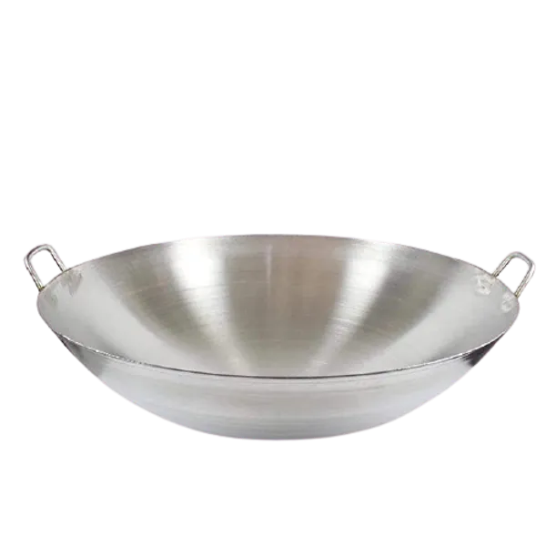 Wok de acero inoxidable o paila de 55 cm