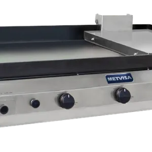 Plancha Industrial a gas con prensador de 1 m