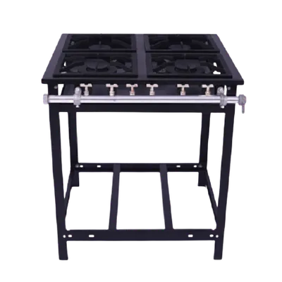 Cocina Industrial a Gas de 4 quemadores
