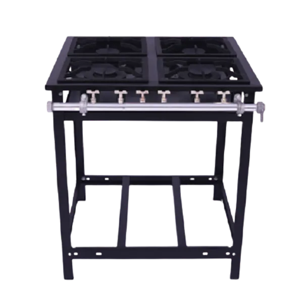Cocina Industrial a Gas de 4 quemadores