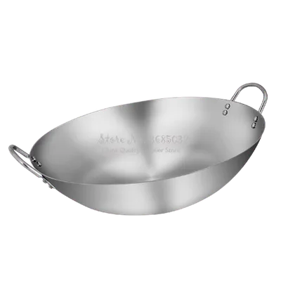 Wok chino o paila de 40 cm en acero inoxidable