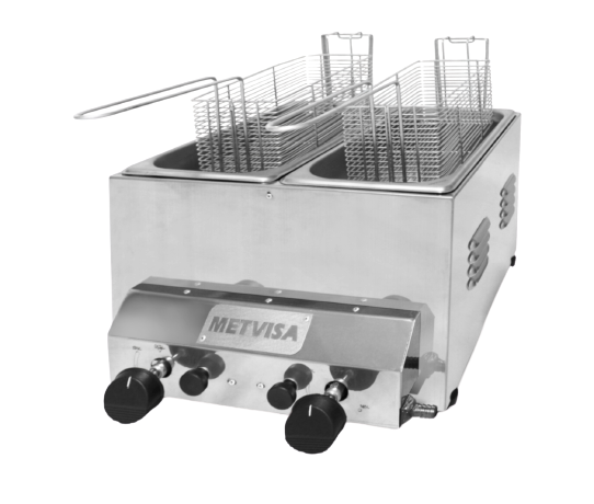 Freidor a gas de 6 L Metvisa