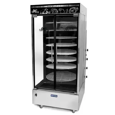 Asador Multiuso Metvisa 140 kg Giratorio a Gas GLP