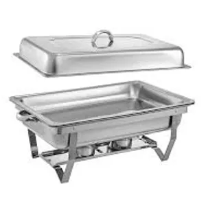 Baño María de una bandeja- baño María de quemador de alcohol-chefing dish