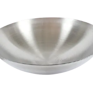 Wok o paila de acero inoxidable de 65 cm